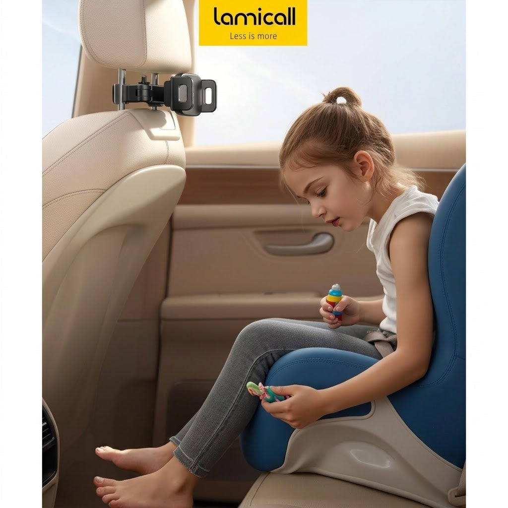 360° Rotating Extendable Backseat Tablet Mount