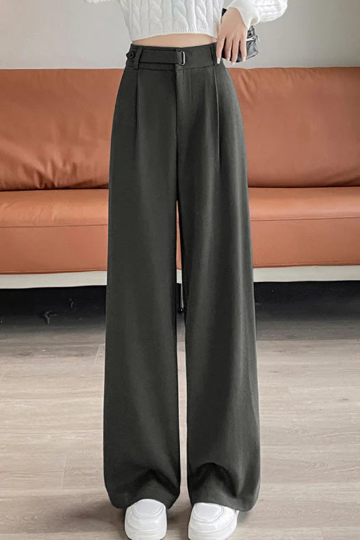 Casual Commuting Woolen Suit Pants