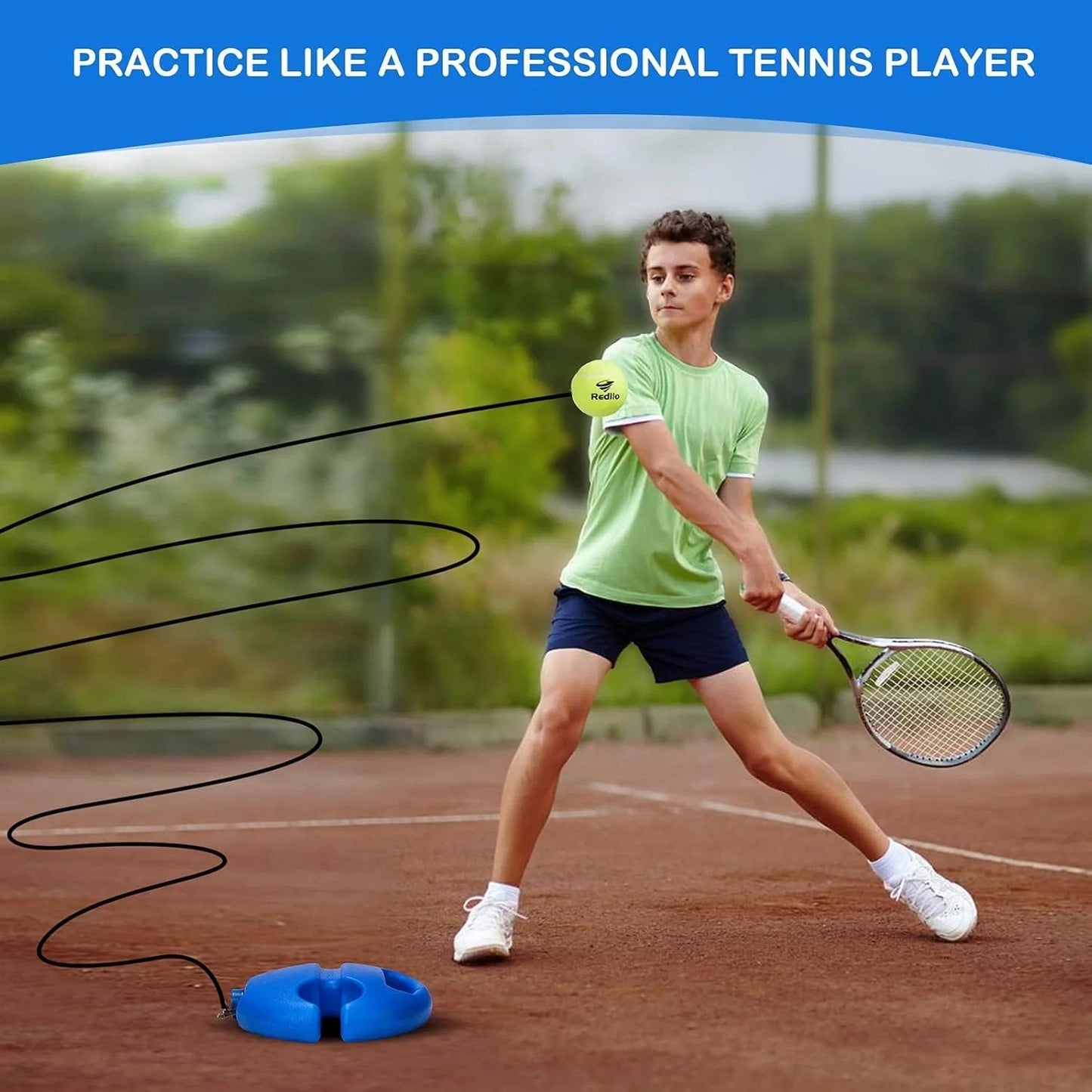 🎁💣Gifts for children🔥Tennis Ball Training Baseboard