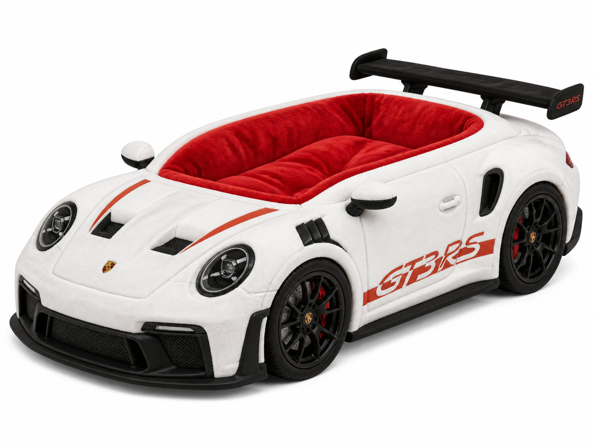 Sports Car Shaped Pet Bed, Luxury Plush Race Car Pet Nest, Soft Washable Pet Sofa Bed for Cats & Small Dogs