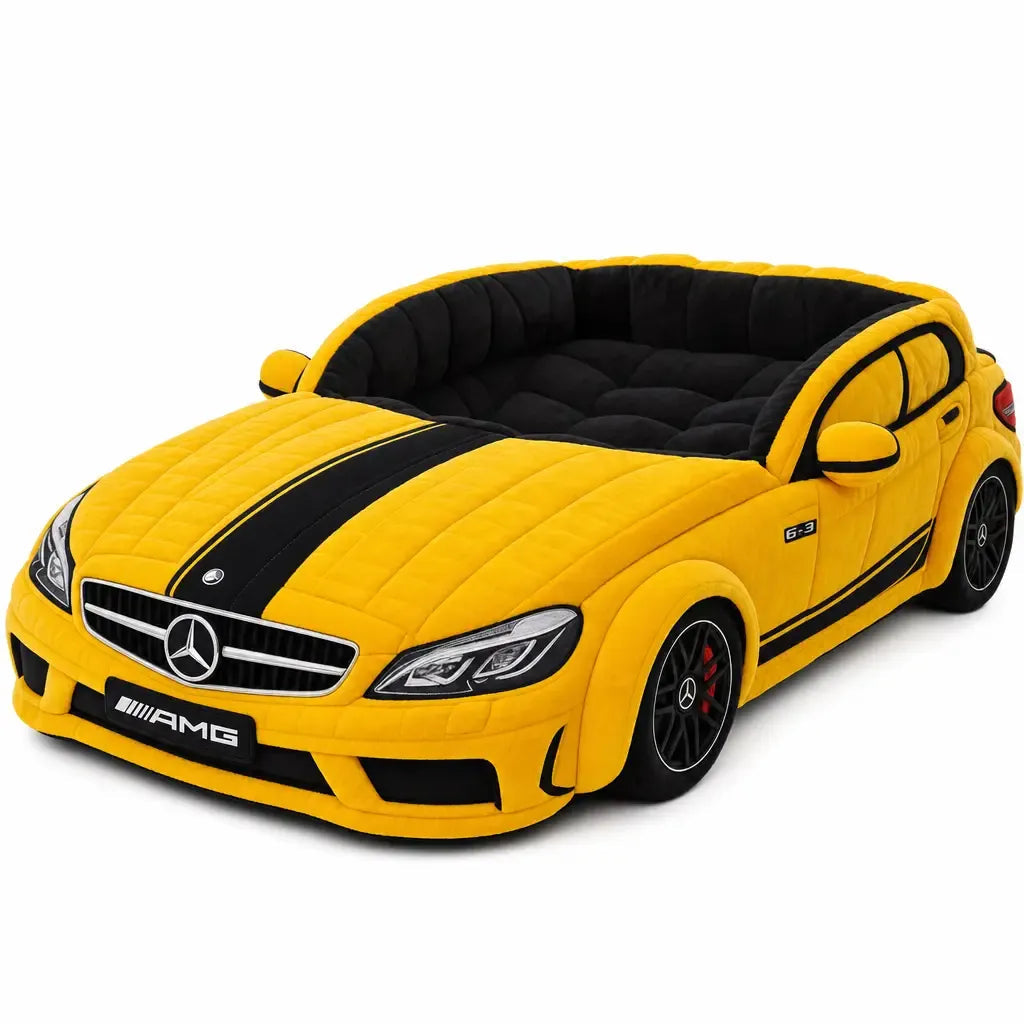 Sports Car Shaped Pet Bed, Luxury Plush Race Car Pet Nest, Soft Washable Pet Sofa Bed for Cats & Small Dogs