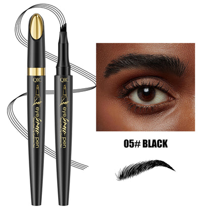Micro-Fork Eyebrow Pencil: Waterproof, Natural Hair-Like Strokes & Long-Lasting