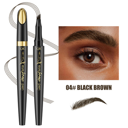 Micro-Fork Eyebrow Pencil: Waterproof, Natural Hair-Like Strokes & Long-Lasting
