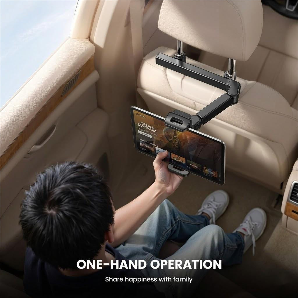 360° Rotating Extendable Backseat Tablet Mount