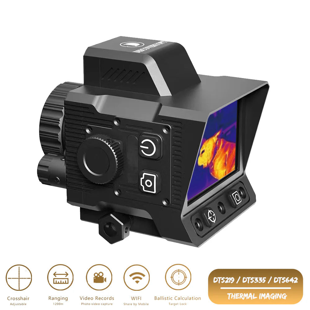 Thermal Imaging Scope | 4 Pseudo-Color Infrared WIFI Shockproof Hunting Clip-on Thermal
