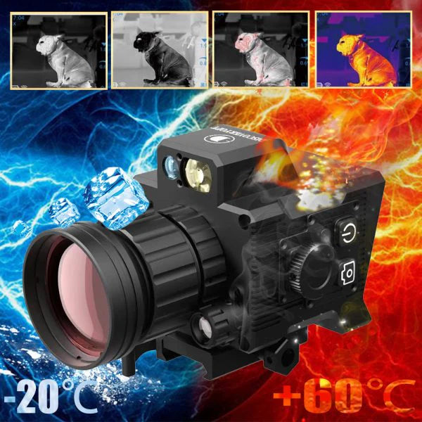 Thermal Imaging Scope | 4 Pseudo-Color Infrared WIFI Shockproof Hunting Clip-on Thermal